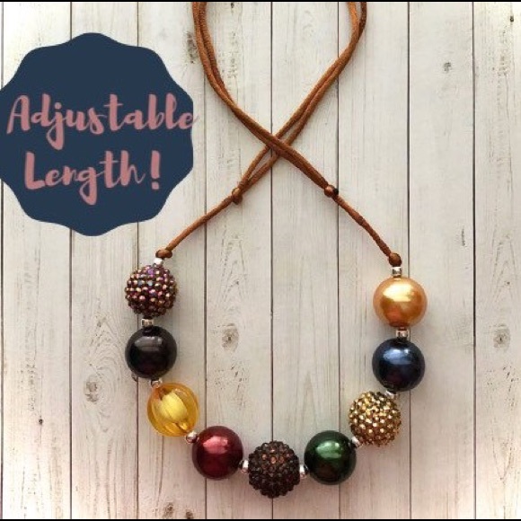 Girls Chunky Bubblegum Bead Boutique Necklace 🎀 - Picture 4 of 7